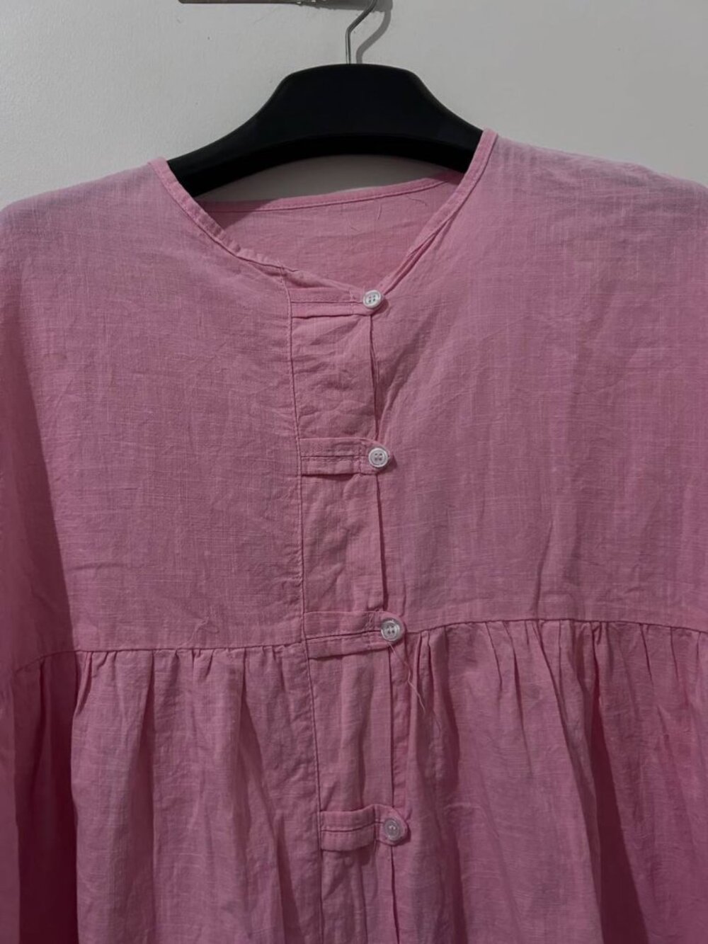 Pink Button Front Top - Picture 2 of 3